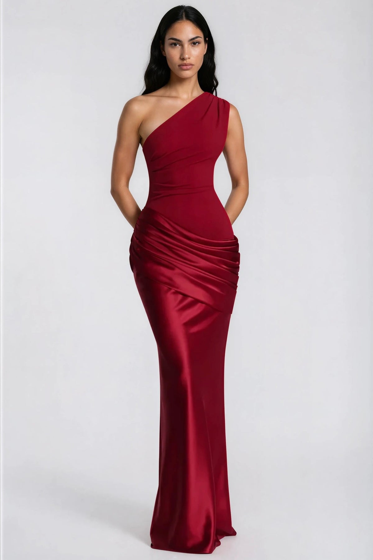 Abbey Maxi-Jurk - Diep rood