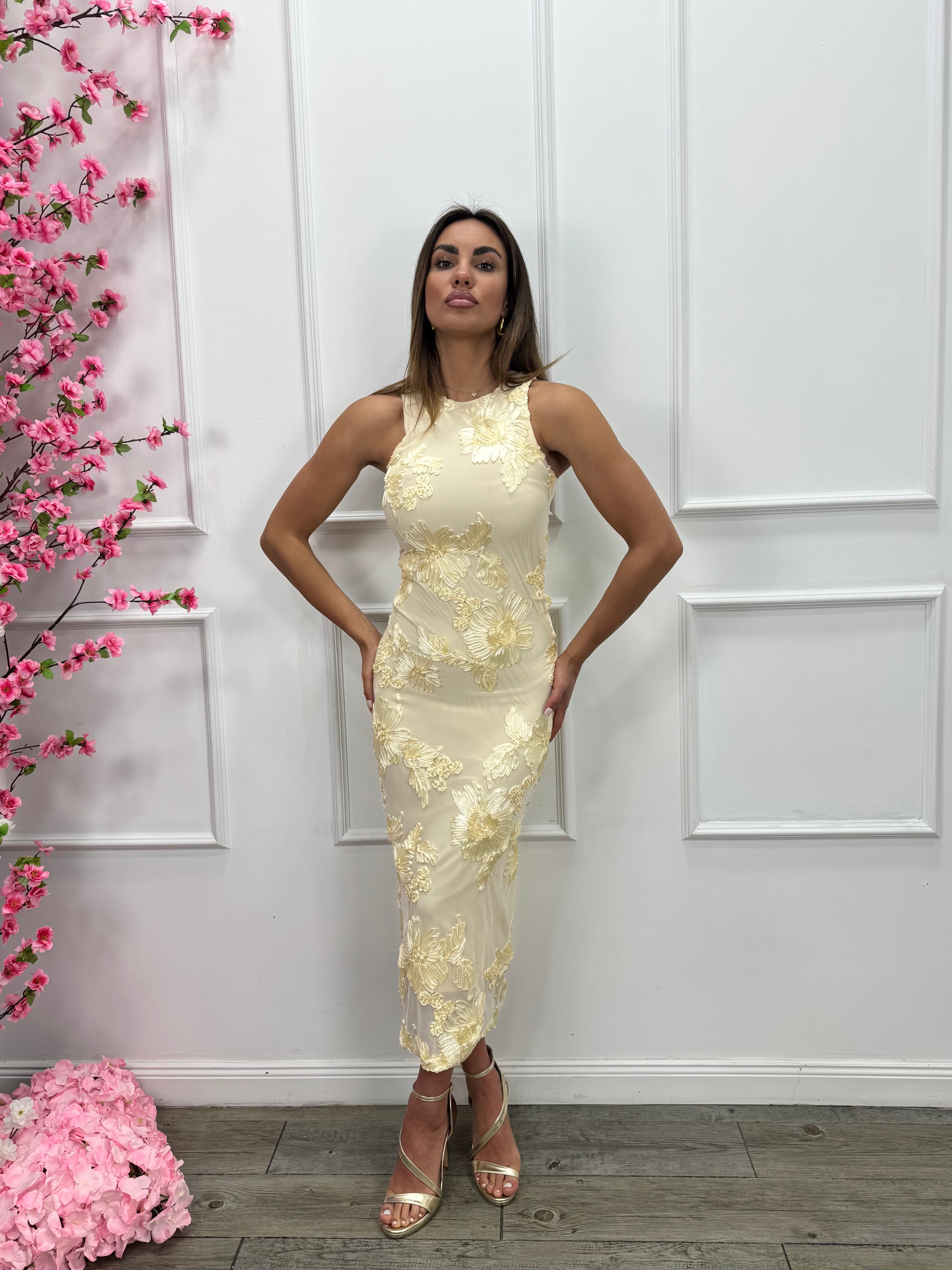 YunaWear | Chique Avondjurk in Bloemenprint