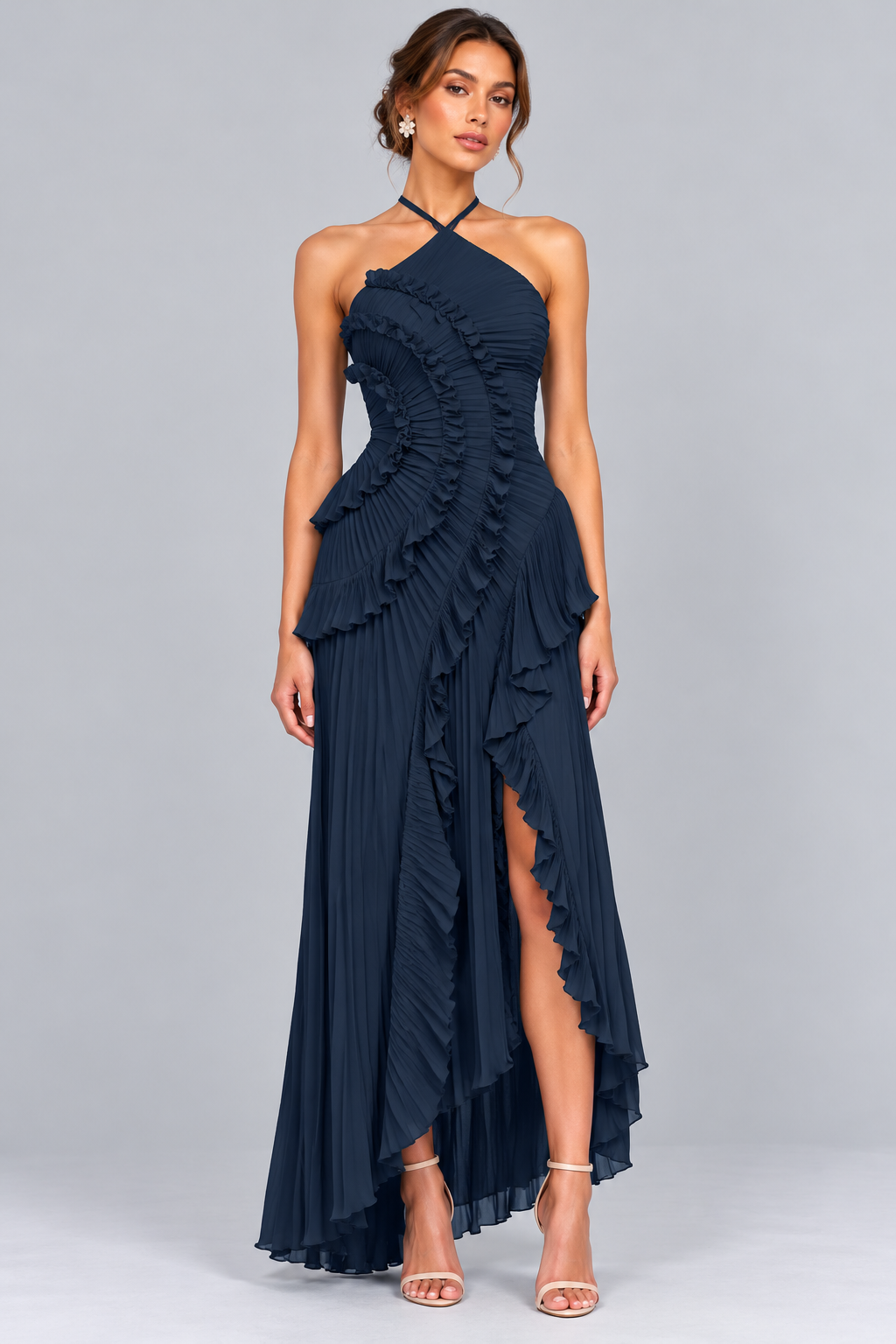 Serelina Maxi-Jurk - Donker Blauw
