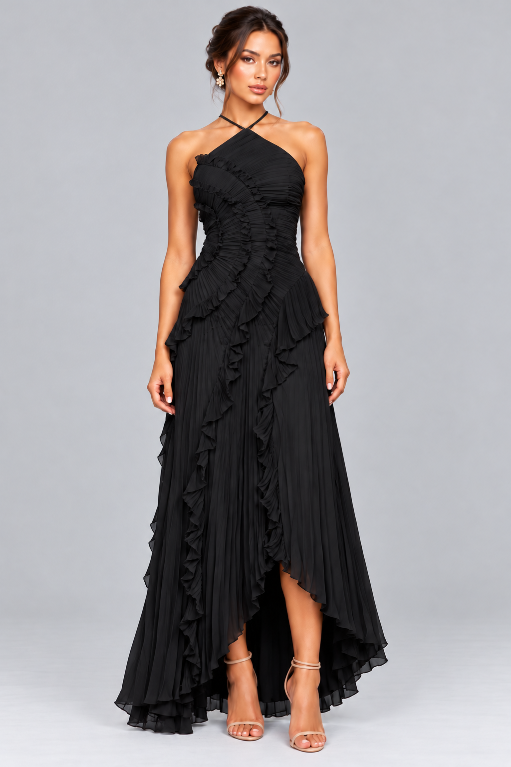 Serelina Maxi-Jurk - Zwart