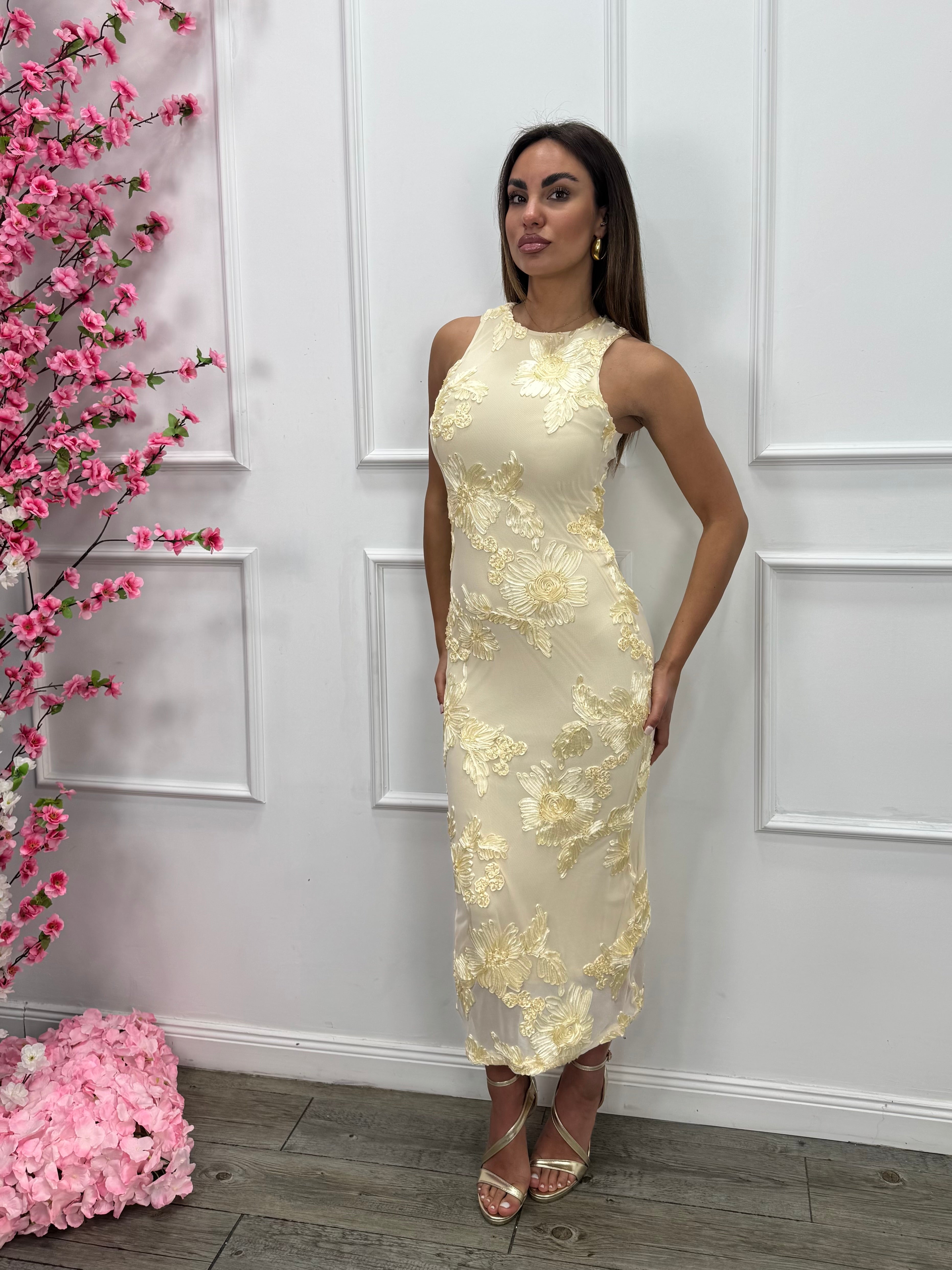 YunaWear | Chique Avondjurk in Bloemenprint