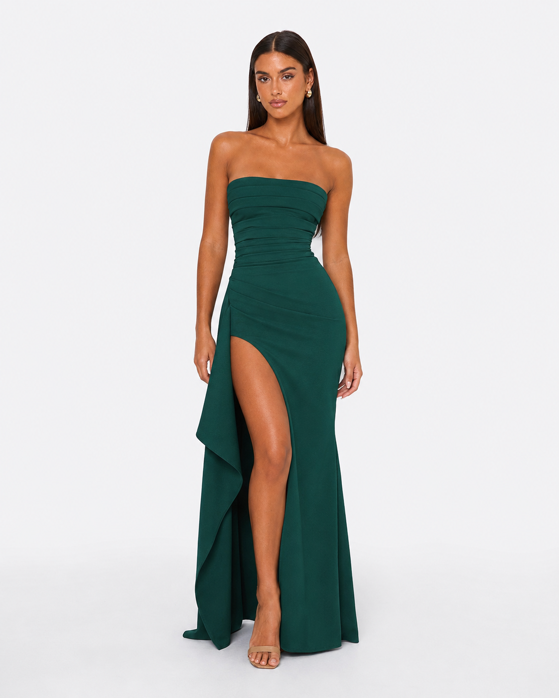 Kelly Maxi-Jurk - Salie groen