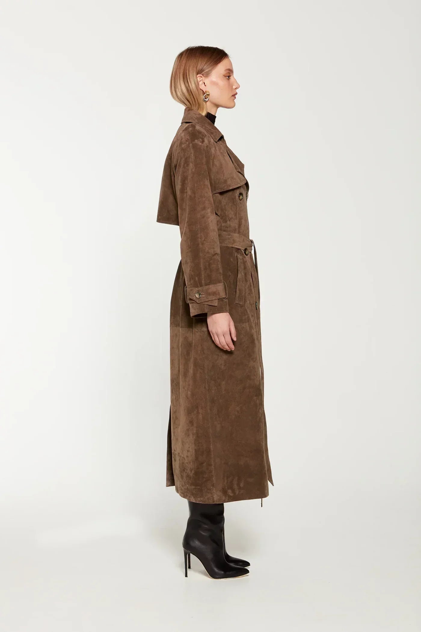 YunaWear | Suède Trenchcoat