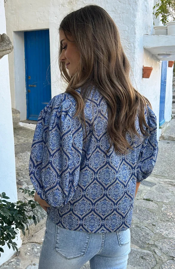 YunaWear | Abbey Blouse met Pofmouwen