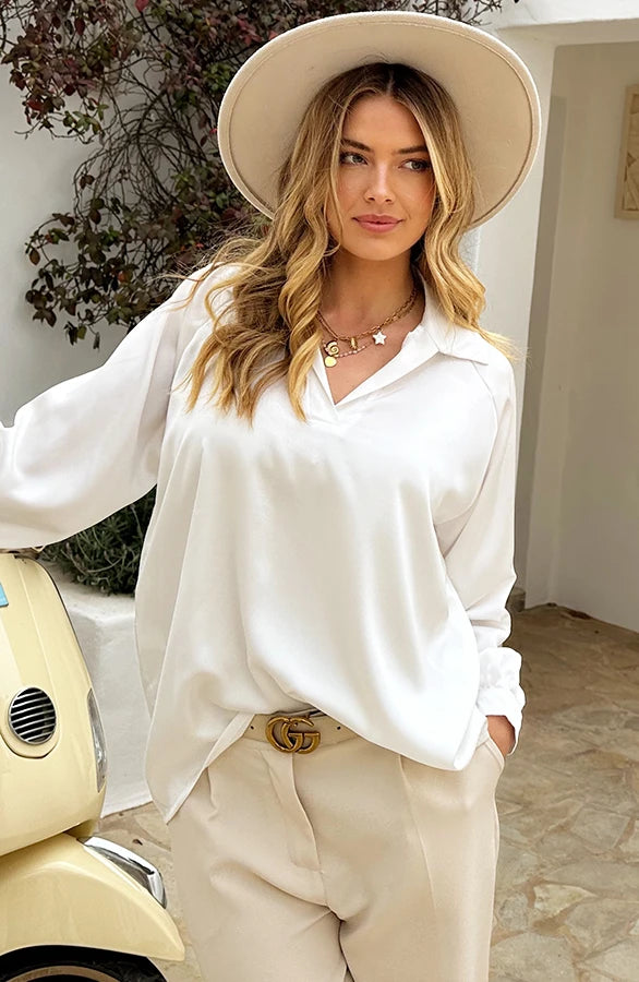 YunaWear | Eléna V-Hals Blouse