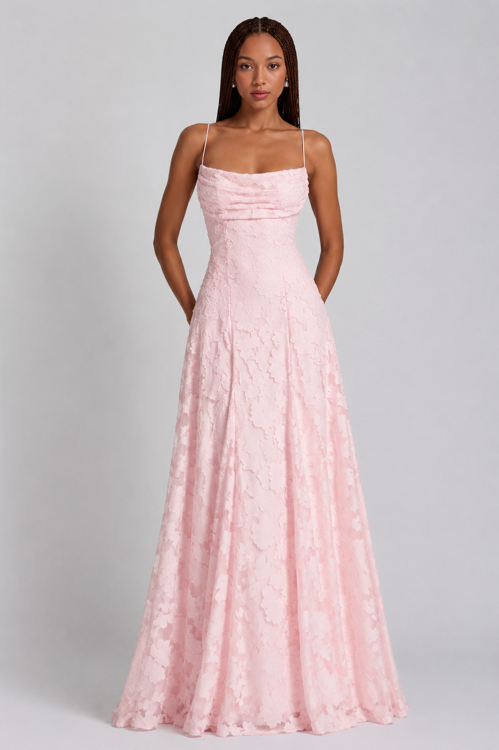 Elise Gingham Jurk - Roze