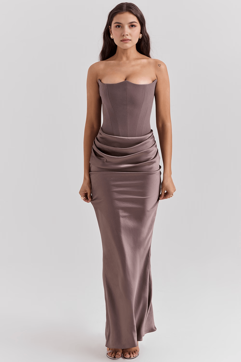 Serene Maxi-Jurk - Grijs