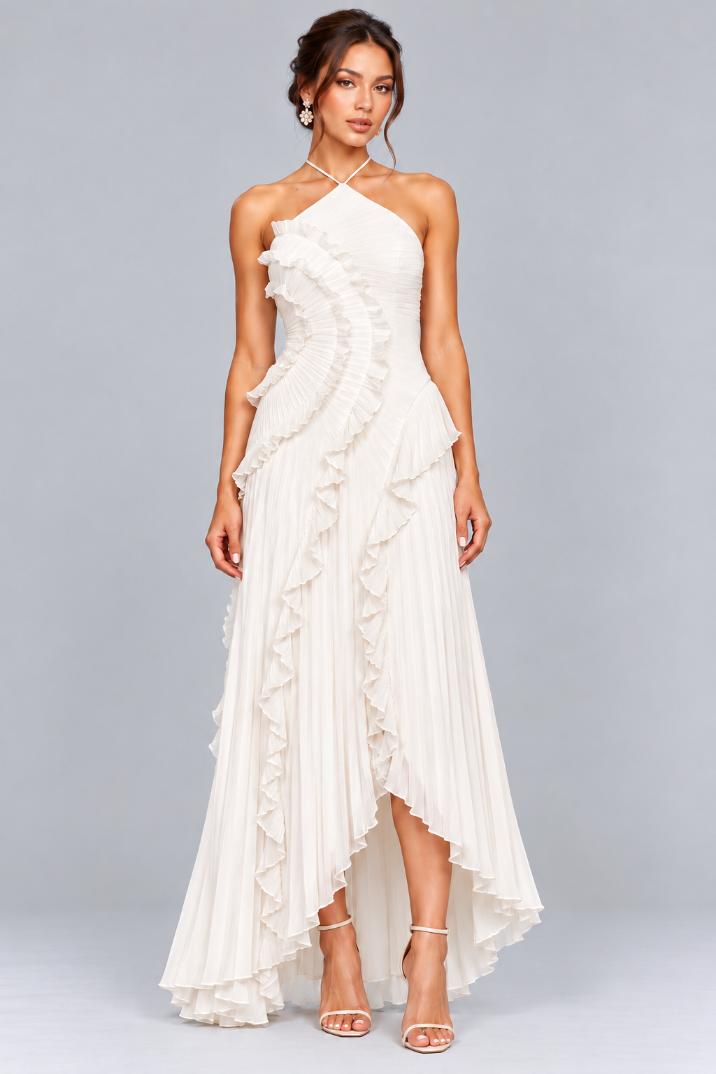Serelina Maxi-Jurk - Wit