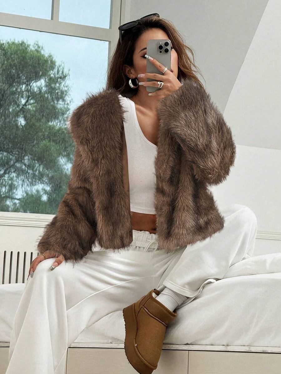 Van Laren | Faux Fur Jas Linn