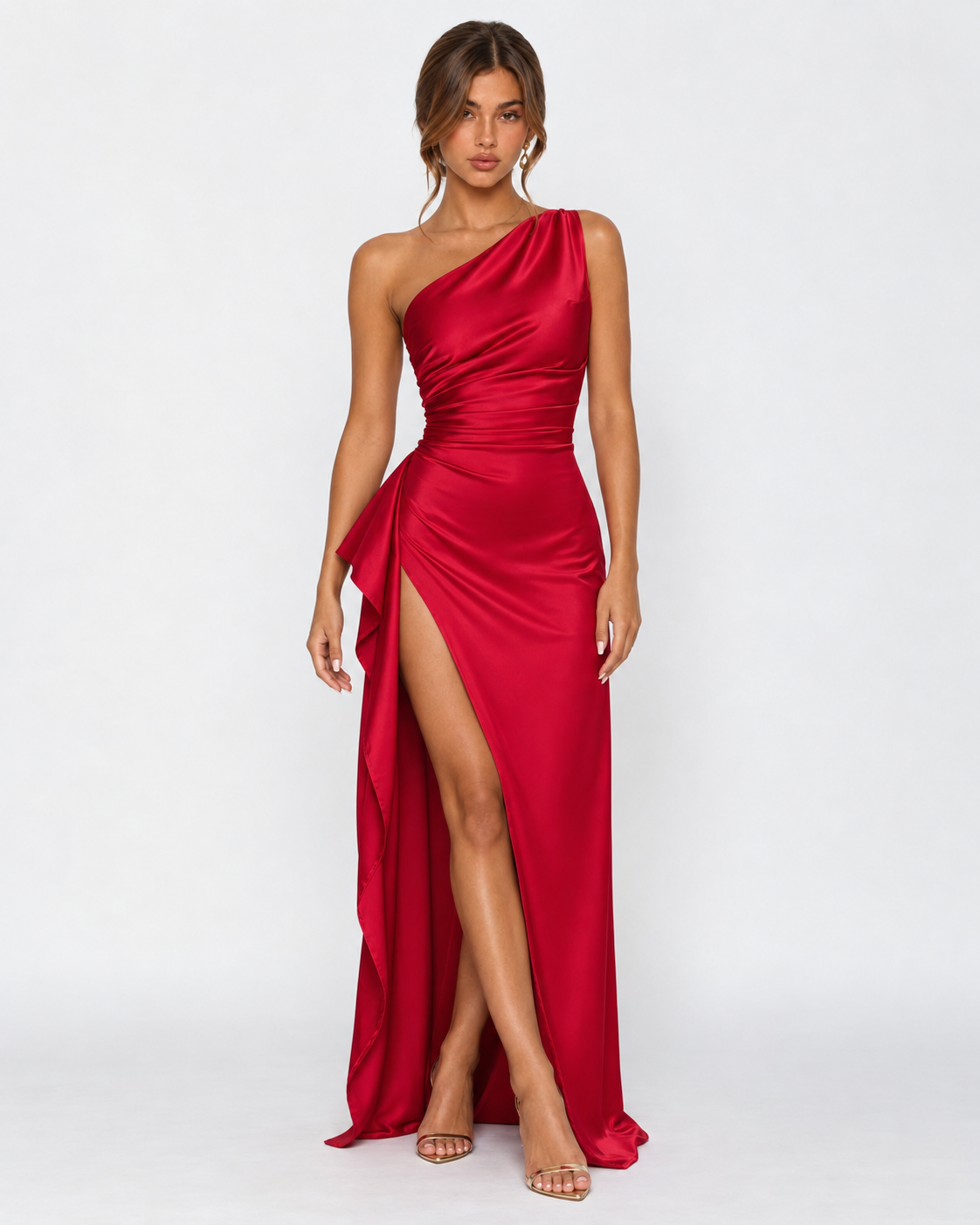 Alessia Maxi-Jurk - Rood