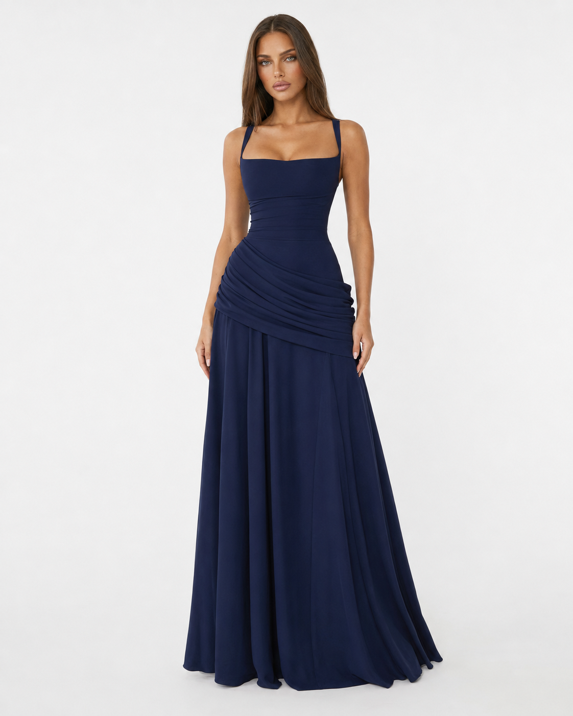 Destiny Maxi-Jurk - Marine blauw