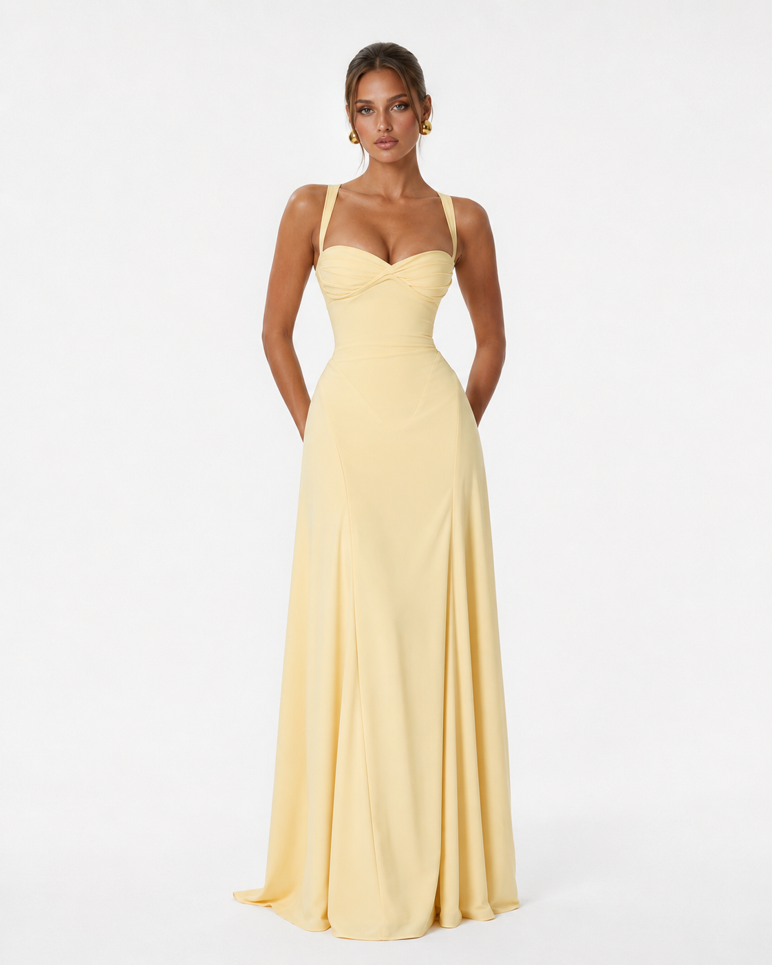 Amelia Maxi-Jurk - Lemon