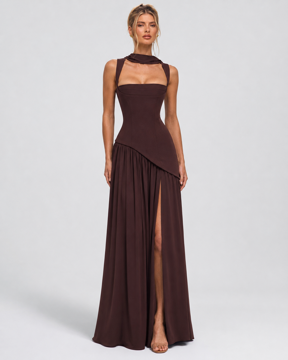 Lolita Maxi-Jurk - Bruin