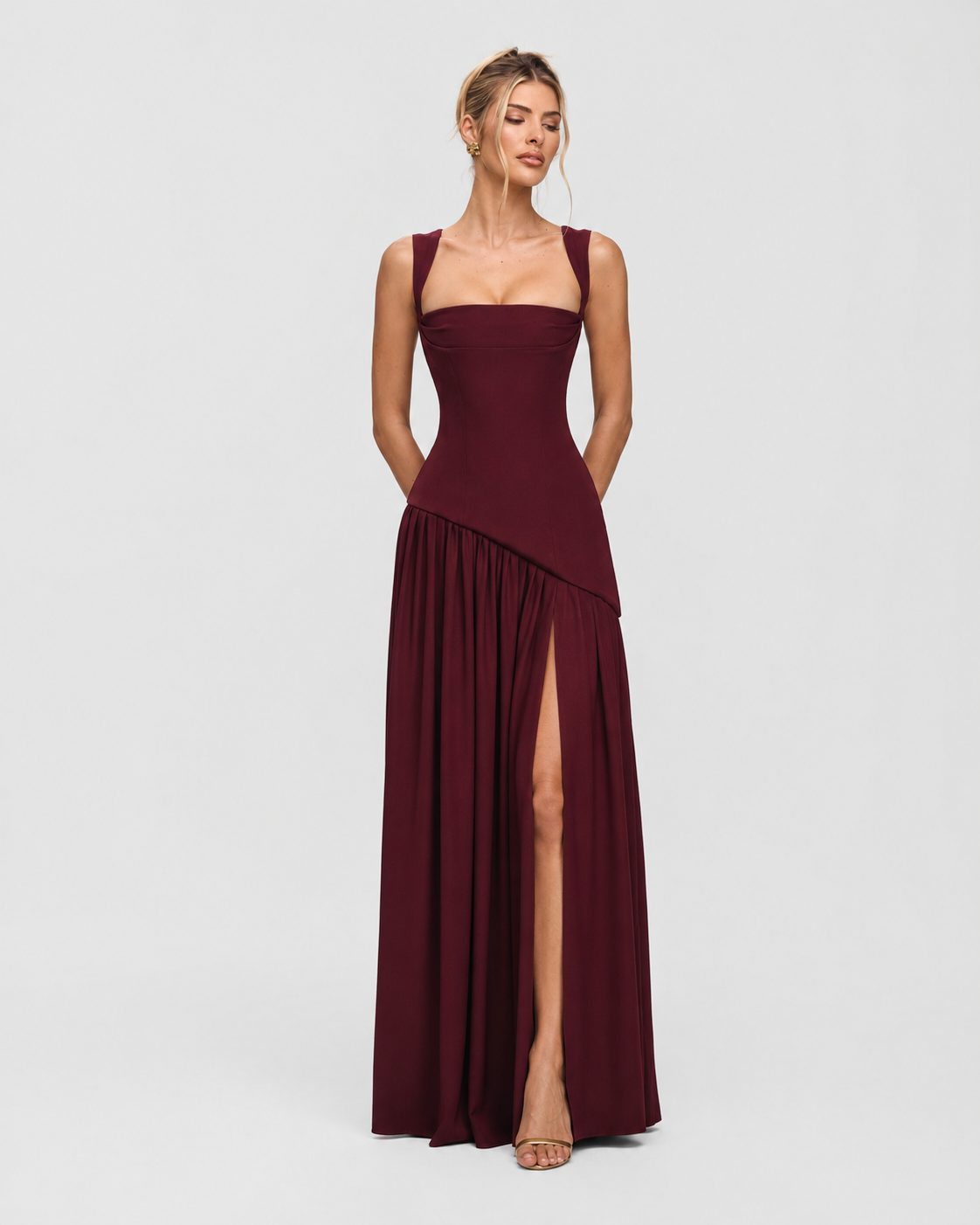 Lolita Maxi-Jurk - Kersen rood