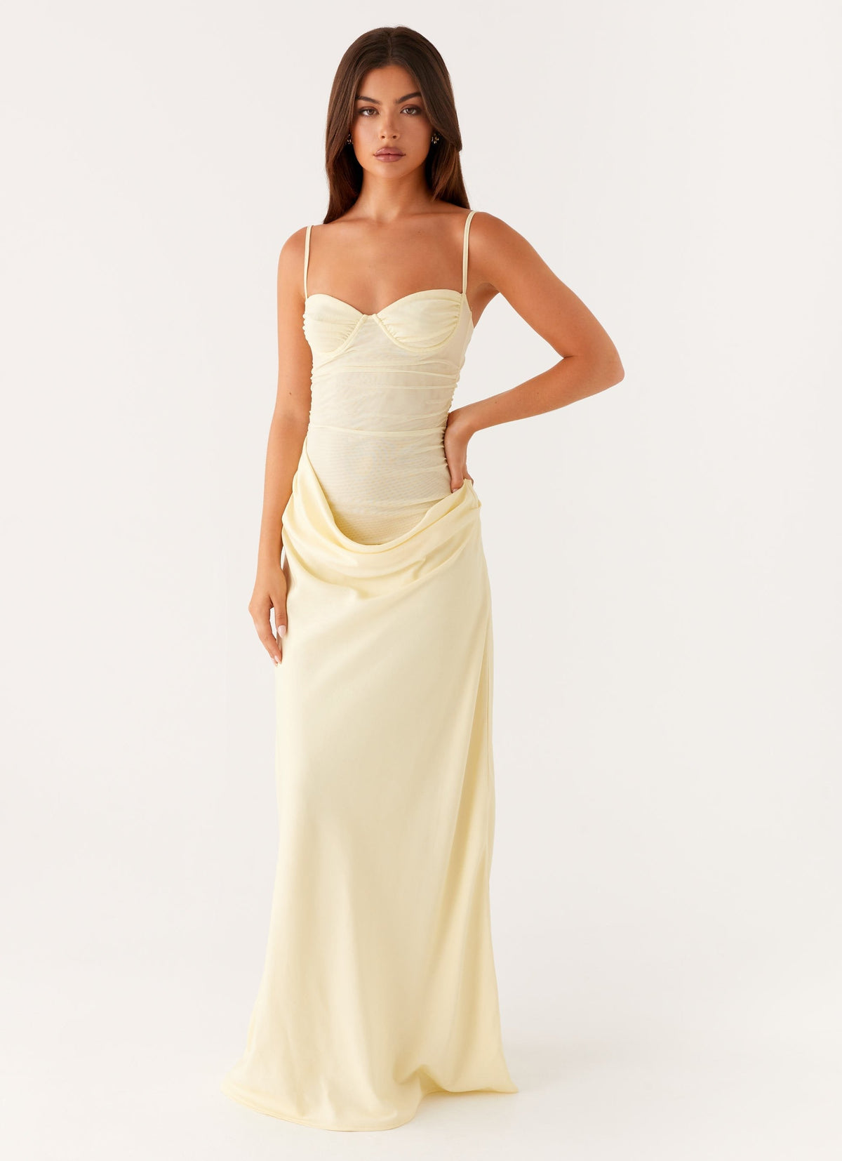 Romy Maxi-Jurk - Boter geel