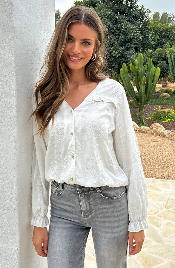 YunaWear | Fleur Blouse in Bloemenprint