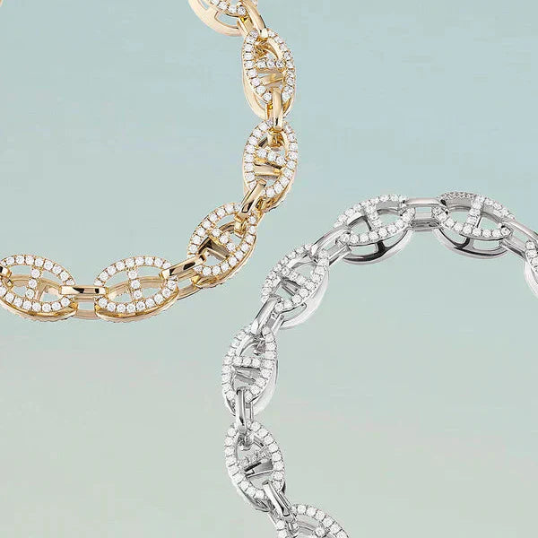 Van Laren | Isla Marina Armband - Witgoud