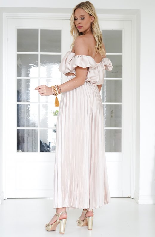 YunaWear | Satijnen Plissé Set