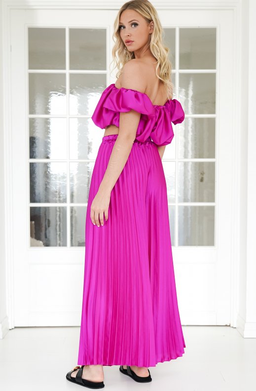 YunaWear | Satijnen Plissé Set