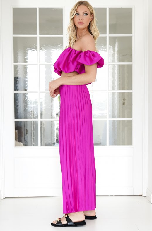 YunaWear | Satijnen Plissé Set